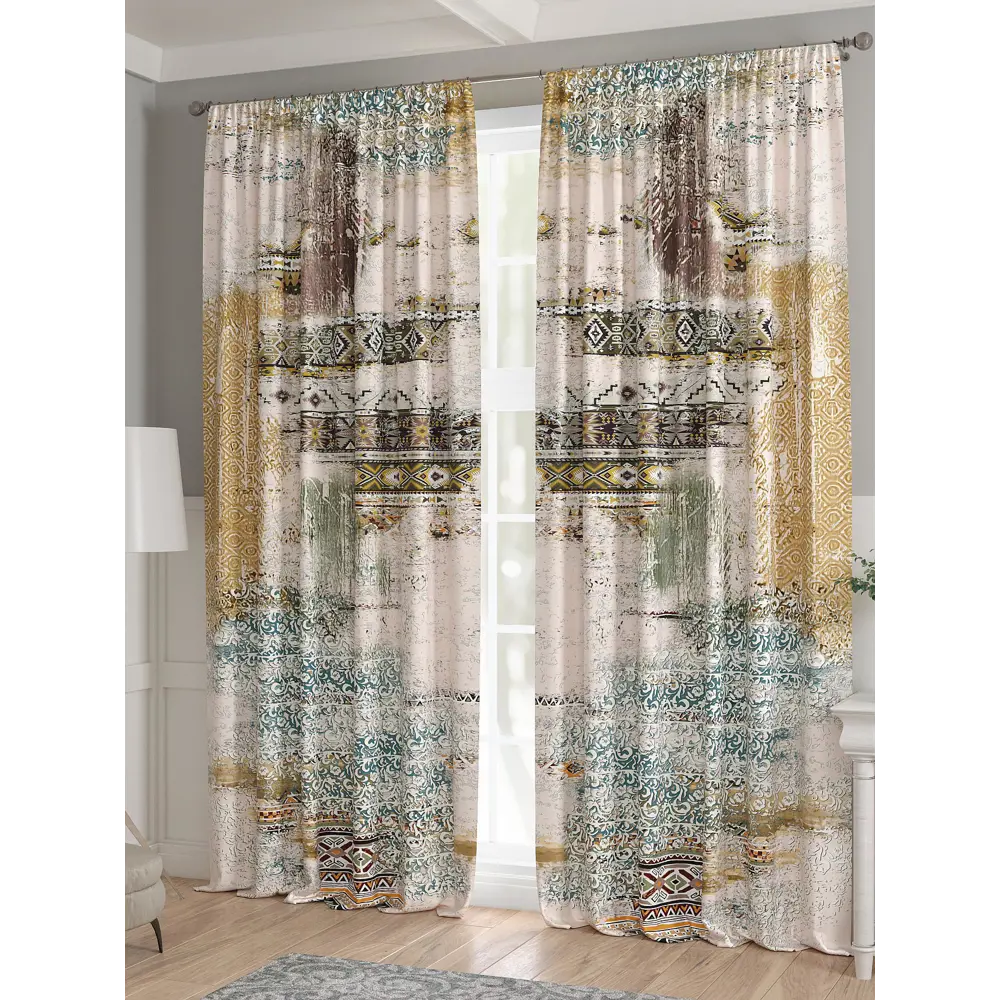 Фото 3 Комплект штор 2 шт на ленте Comfy Way Базовая Коллекция CW521144 150x240 см жаккард цвет серый Фото 3 Комплект штор 2 шт на ленте Comfy Way Базовая Коллекция CW521144 150x240 см жаккард цвет серый