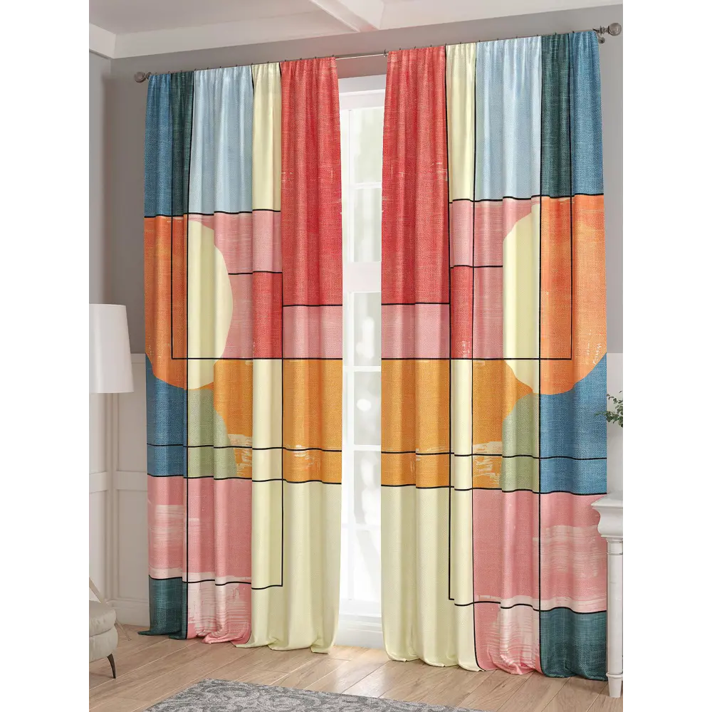 Фото 3 Комплект штор 2 шт на ленте Comfy Way Базовая Коллекция CW521115 150x240 см жаккард цвет разноцветный Фото 3 Комплект штор 2 шт на ленте Comfy Way Базовая Коллекция CW521115 150x240 см жаккард цвет разноцветный