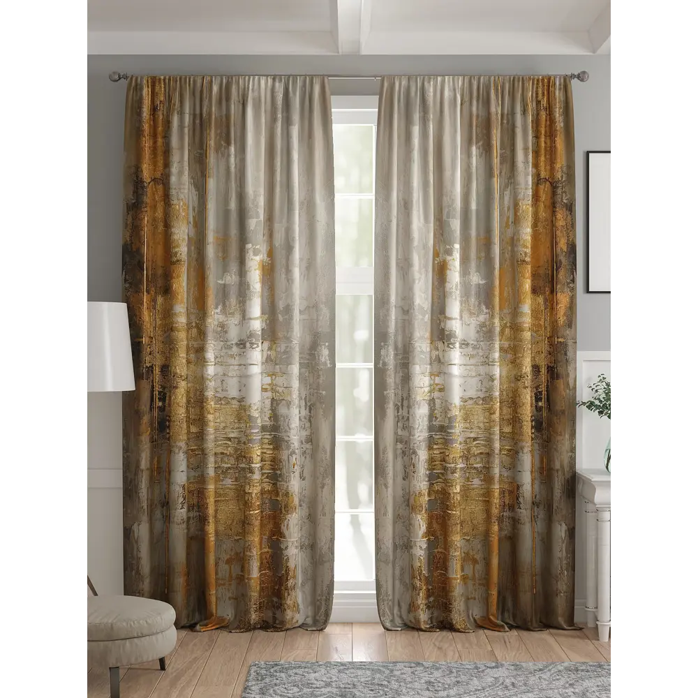 Фото 4 Комплект штор 2 шт на ленте Comfy Way Базовая Коллекция CW521108 150x240 см жаккард цвет серый Фото 4 Комплект штор 2 шт на ленте Comfy Way Базовая Коллекция CW521108 150x240 см жаккард цвет серый