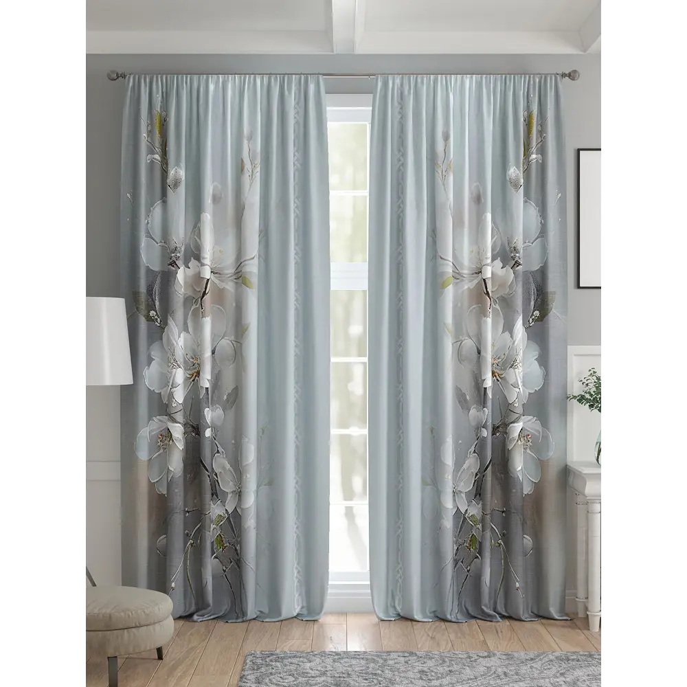 Фото 4 Комплект штор 2 шт на ленте Comfy Way Базовая Коллекция CW521106 150x240 см жаккард цвет серый Фото 4 Комплект штор 2 шт на ленте Comfy Way Базовая Коллекция CW521106 150x240 см жаккард цвет серый