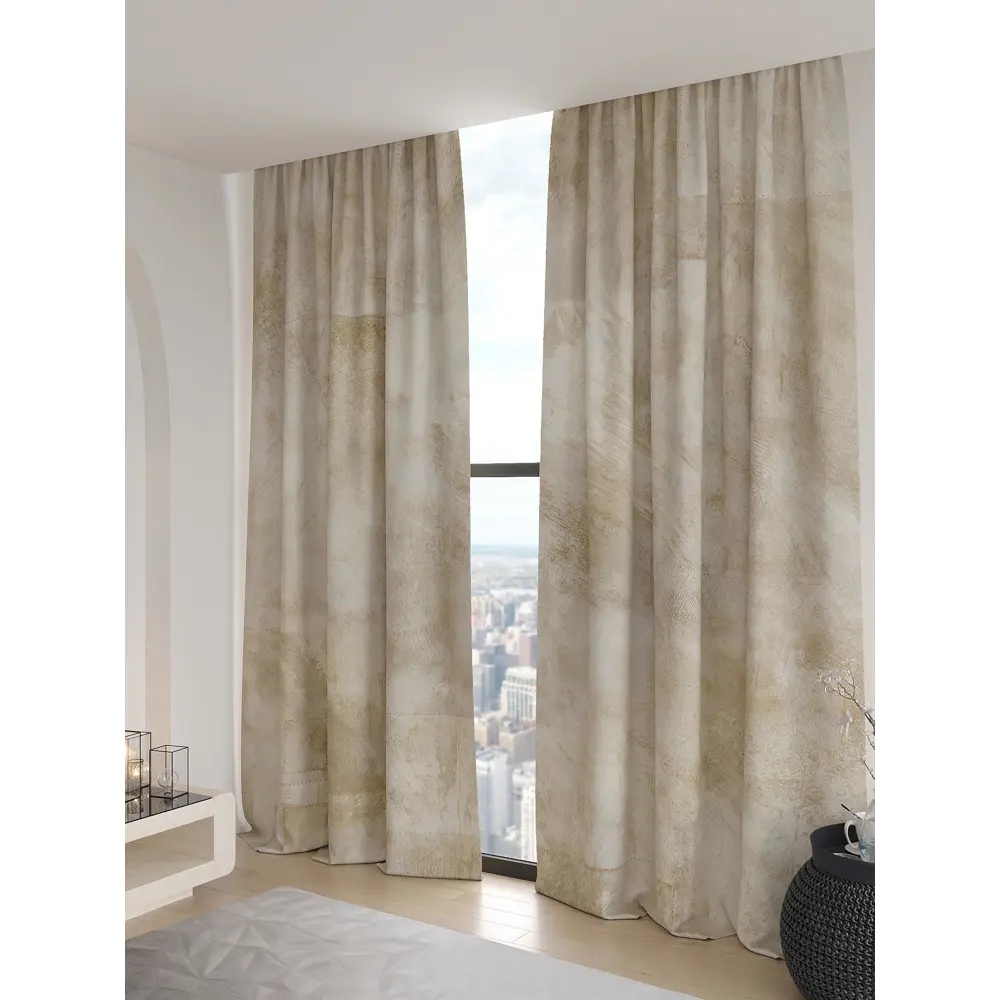 Фото 4 Комплект штор 2 шт на ленте Comfy Way Базовая Коллекция CW906293 150x240 см блэкаут цвет бежевый