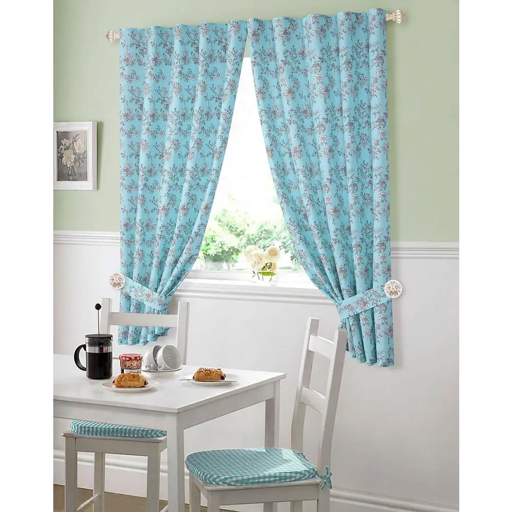 Фото 8 Тюль на ленте At Home Глет AT101521 180x280 см вуаль цвет голубой