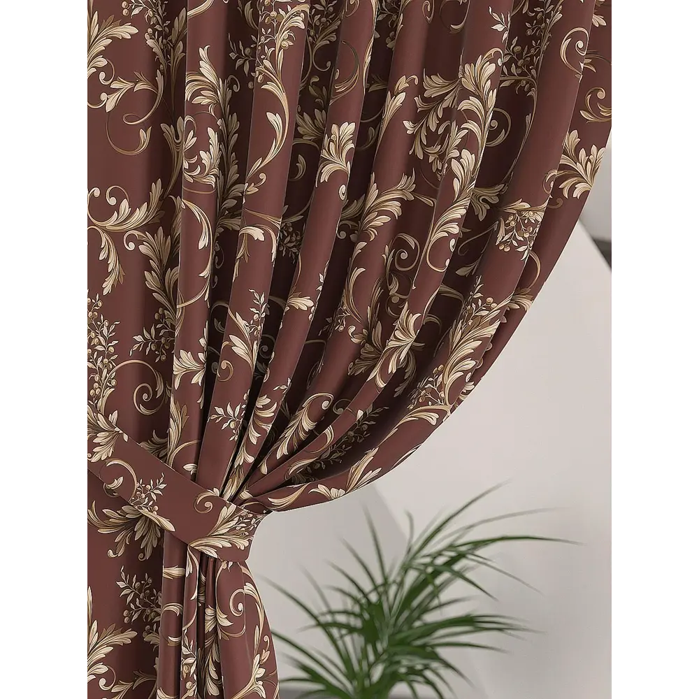 Фото 2 Тюль на ленте At Home Лонквис AT753219 150x260 см вуаль цвет красный