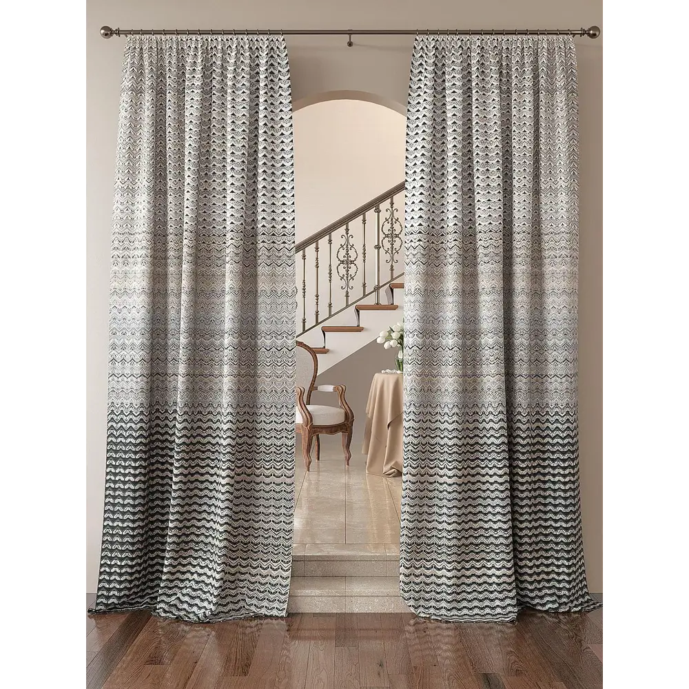 Фото Комплект штор на ленте At Home Релвиорс AT919161 150x260 см вуаль цвет белый Фото Комплект штор на ленте At Home Релвиорс AT919161 150x260 см вуаль цвет белый