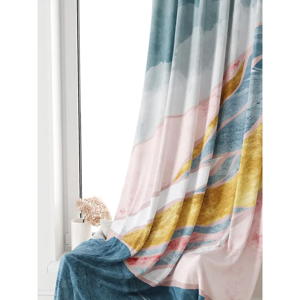 Фото 4 Тюль на ленте At Home Лагвинс AT581005 150x250 см вуаль цвет бирюзовый Фото 4 Тюль на ленте At Home Лагвинс AT581005 150x250 см вуаль цвет бирюзовый