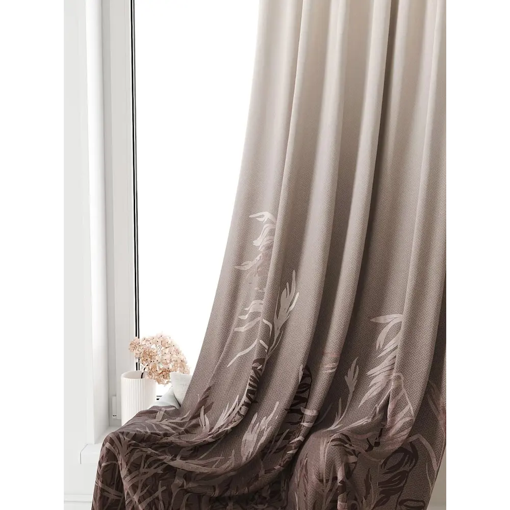 Фото 4 Тюль на ленте At Home Лагвинс AT581023 150x250 см вуаль цвет коричневый Фото 4 Тюль на ленте At Home Лагвинс AT581023 150x250 см вуаль цвет коричневый