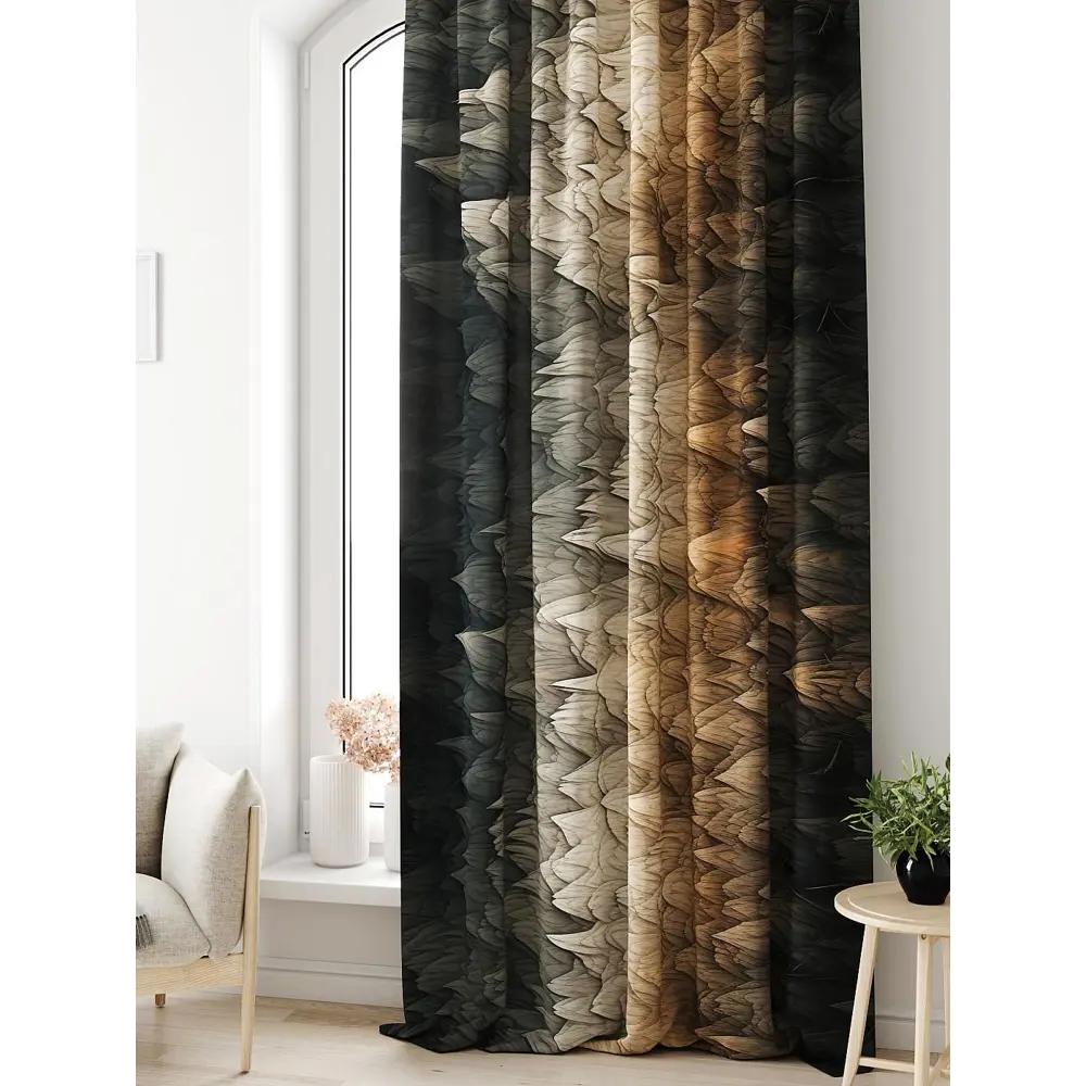 Фото 3 Тюль на ленте At Home Лагвинс AT581064 150x250 см вуаль цвет коричневый Фото 3 Тюль на ленте At Home Лагвинс AT581064 150x250 см вуаль цвет коричневый
