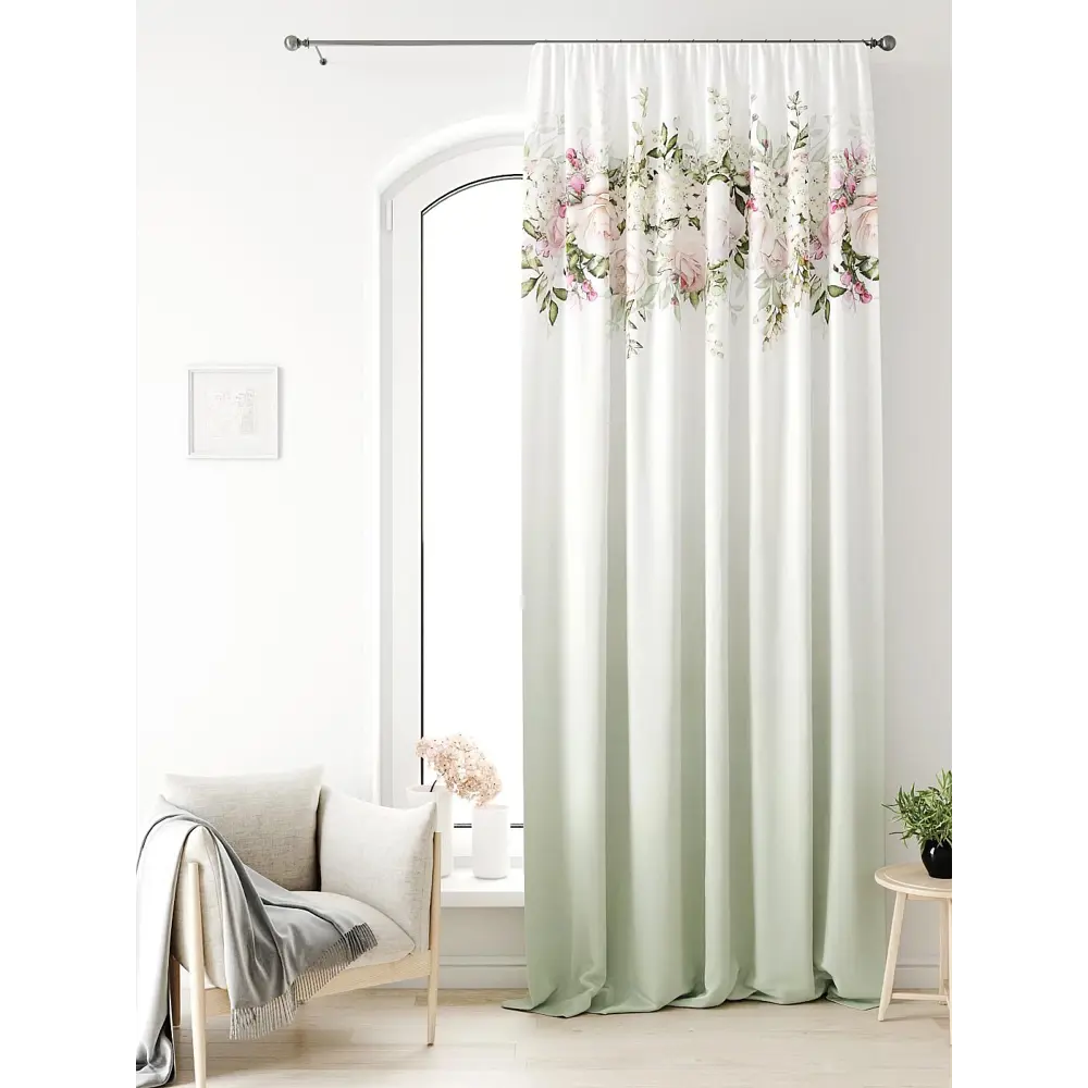 Фото 2 Тюль на ленте At Home Лагвинс AT581182 150x250 см вуаль цвет белый