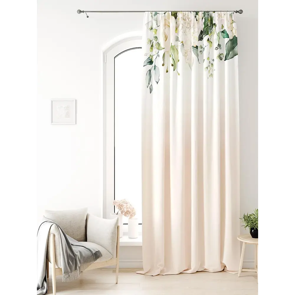 Фото 2 Тюль на ленте At Home Лагвинс AT581197 150x250 см вуаль цвет белый