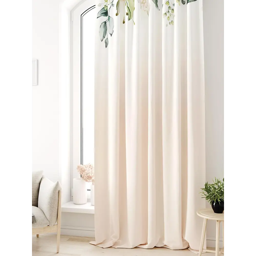 Фото 3 Тюль на ленте At Home Лагвинс AT581197 150x250 см вуаль цвет белый