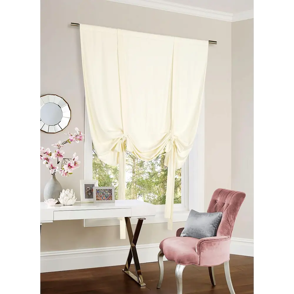 Фото 2 Тюль на ленте At Home Римфус AT101710 150x180 см вуаль цвет кремовый Фото 2 Тюль на ленте At Home Римфус AT101710 150x180 см вуаль цвет кремовый