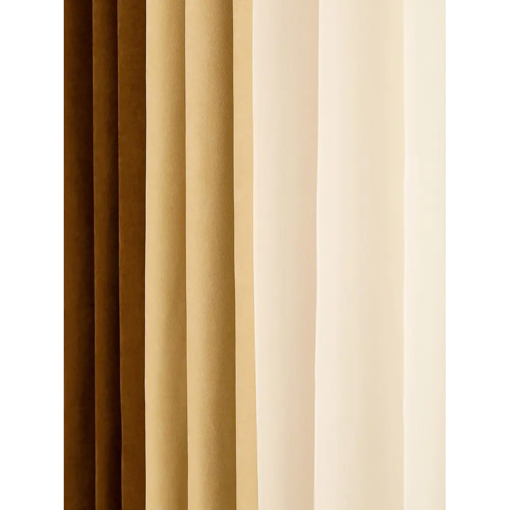 Фото 3 Комплект штор на ленте At Home Офири AT206478 160x290 см вуаль цвет коричневый Фото 3 Комплект штор на ленте At Home Офири AT206478 160x290 см вуаль цвет коричневый
