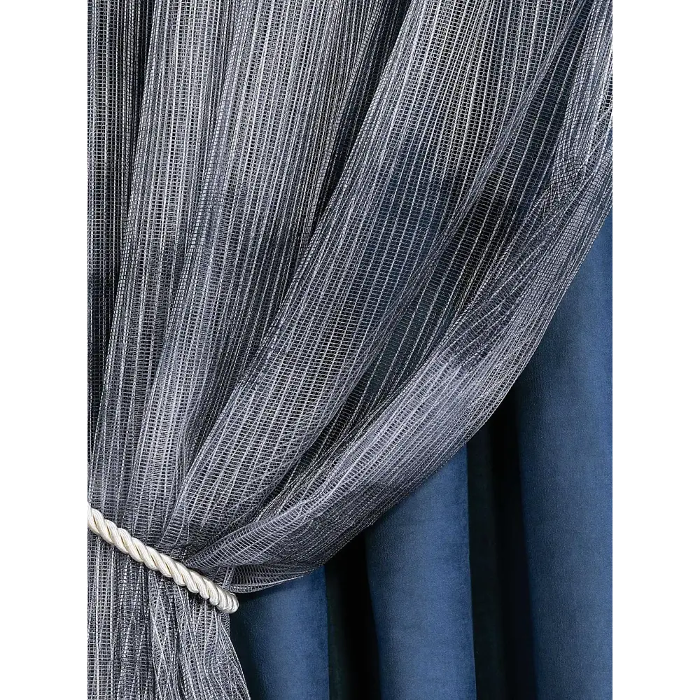 Фото 3 Комплект штор на ленте At Home Стилнис AT206459 160x270 см вуаль цвет серый Фото 3 Комплект штор на ленте At Home Стилнис AT206459 160x270 см вуаль цвет серый