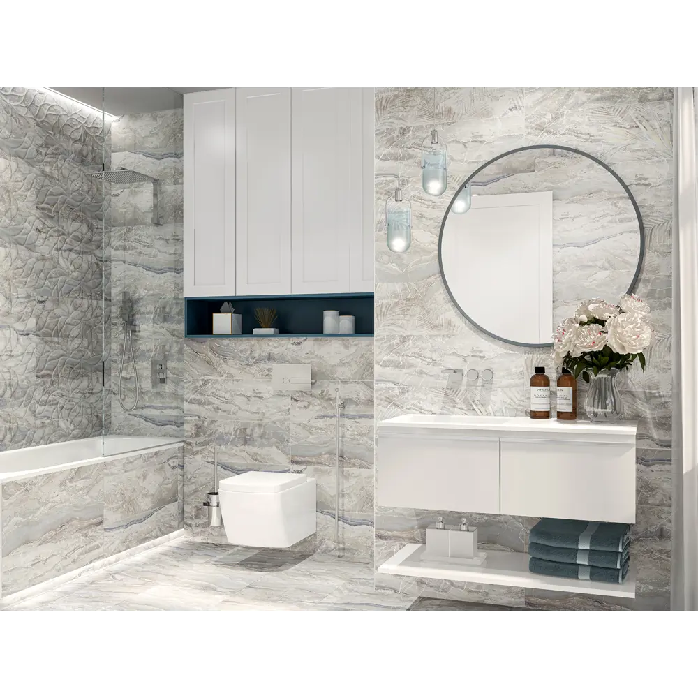 Фото 3 Плитка настенная Eletto Ceramica Fletto 508501201ufa, 24.20x70 см, цвет серый Фото 3 Плитка настенная Eletto Ceramica Fletto 508501201ufa, 24.20x70 см, цвет серый