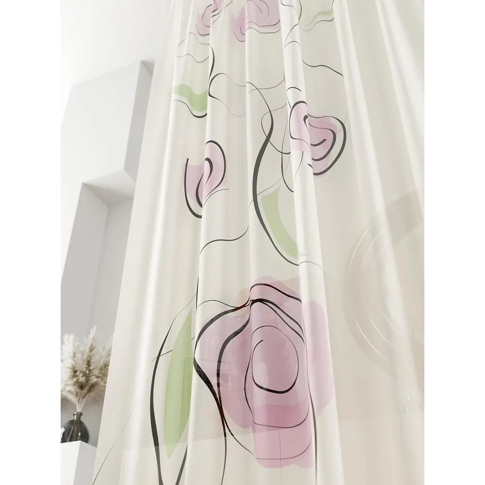 Фото 4 Тюль на ленте At Home Ливартис AT588001 150x250 см вуаль цвет зеленый Фото 4 Тюль на ленте At Home Ливартис AT588001 150x250 см вуаль цвет зеленый