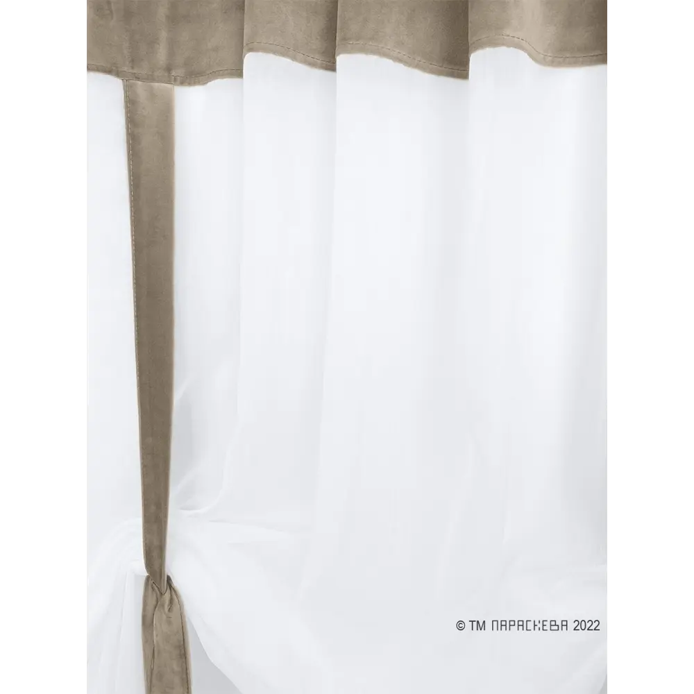 Фото 4 Штора на ленте Параскева Севилья 19219 290x155 см вуаль цвет капучино Фото 4 Штора на ленте Параскева Севилья 19219 290x155 см вуаль цвет капучино
