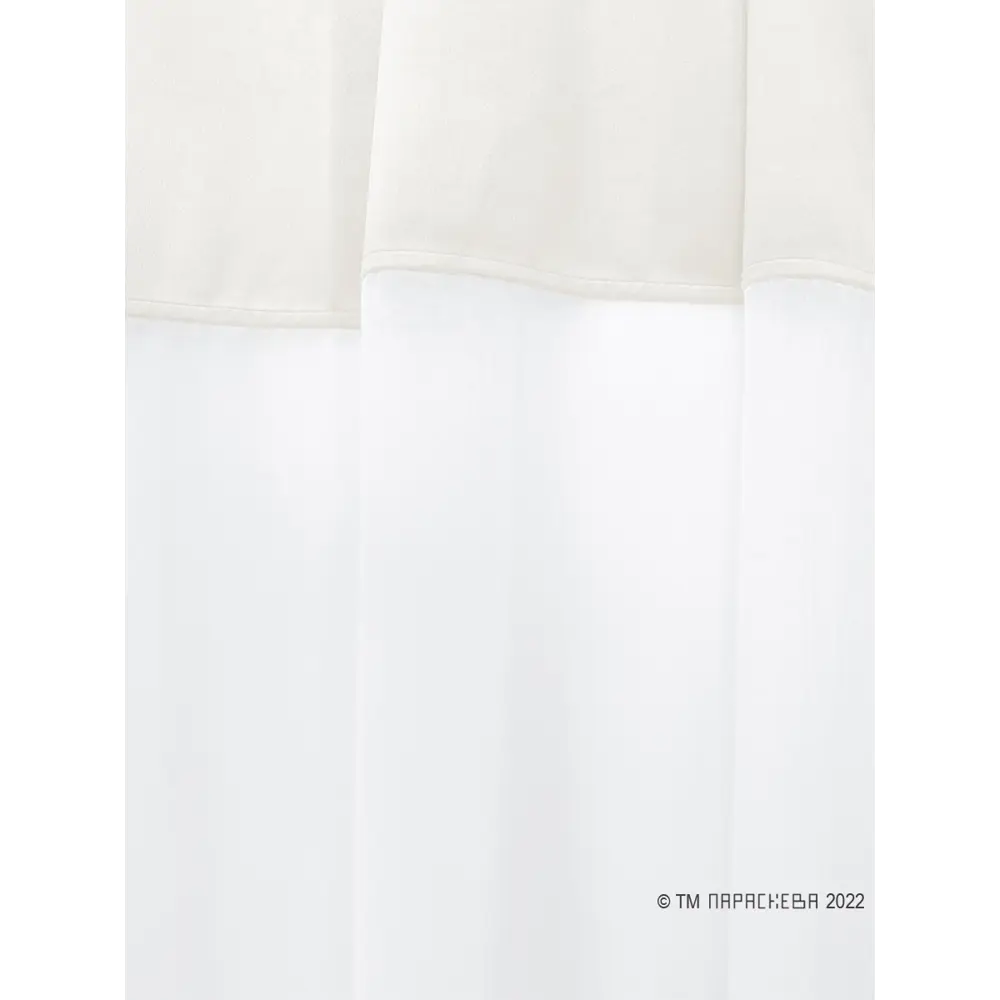 Фото 2 Штора на ленте Параскева Севилья 19222 290x155 см вуаль цвет светло-бежевый Фото 2 Штора на ленте Параскева Севилья 19222 290x155 см вуаль цвет светло-бежевый