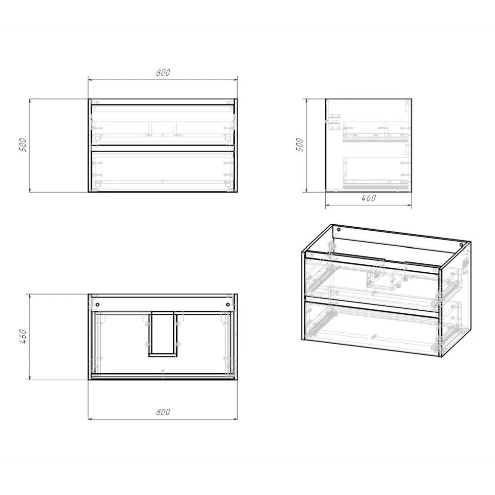 Фото 4 Тумба с раковиной Vincea Gio 800 SF.Oak VMC-3G800SF,VBS-13980 80 Фото 4 Тумба с раковиной Vincea Gio 800 SF.Oak VMC-3G800SF,VBS-13980 80