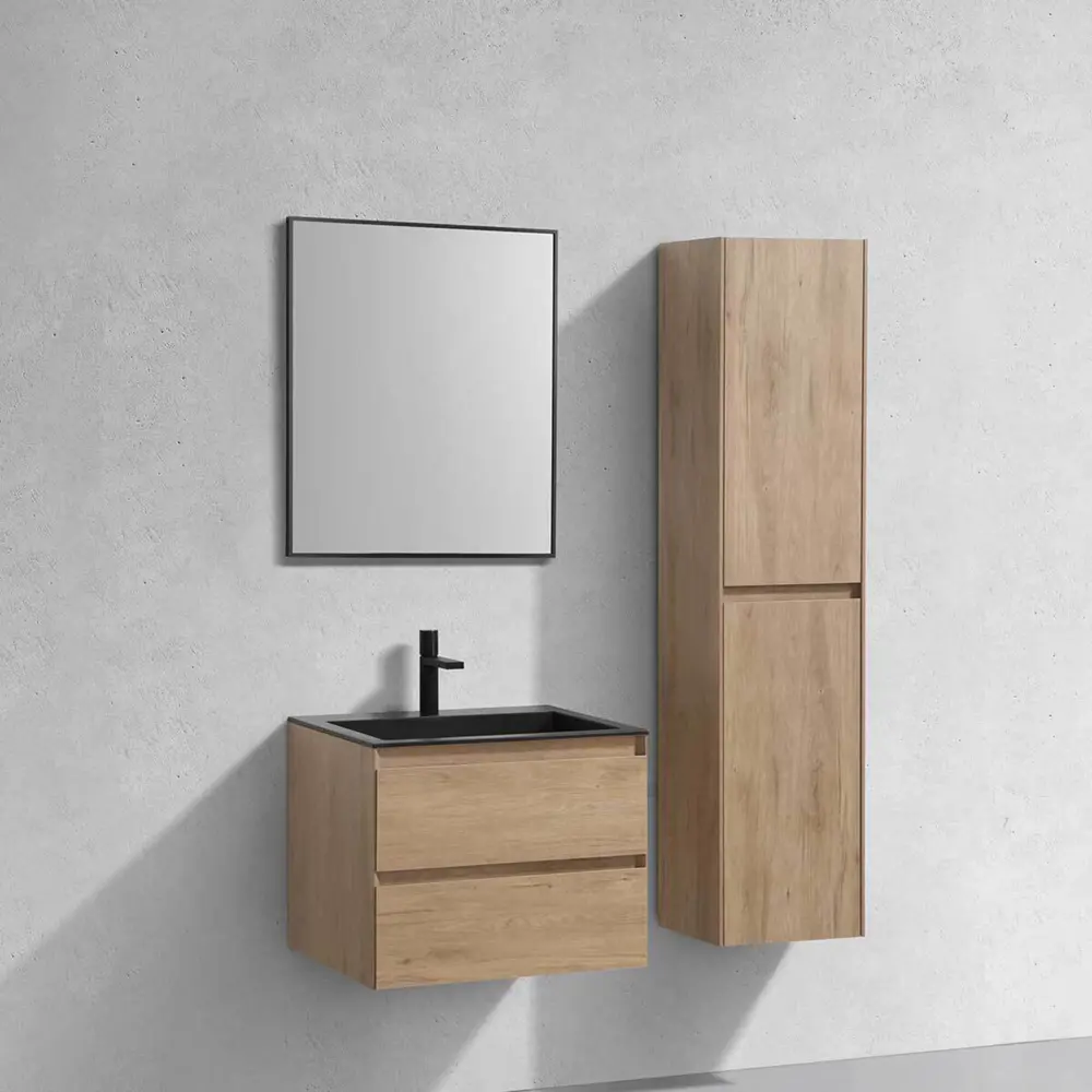 Фото 2 Тумба с раковиной Vincea Luka N.Oak Black 60см цвет коричневый Фото 2 Тумба с раковиной Vincea Luka N.Oak Black 60см цвет коричневый