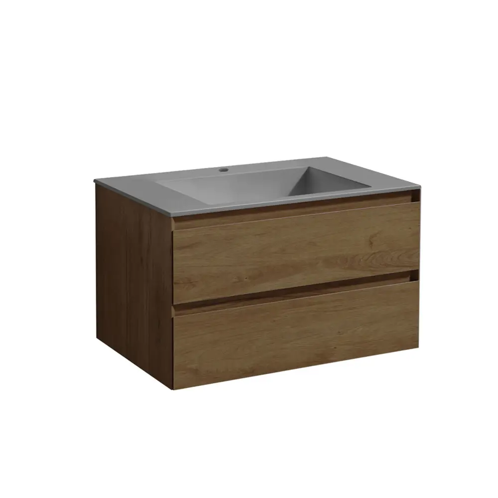 Фото Тумба с раковиной Vincea Luka 800 T.Oak Gray VMC-2L800TO VCB-13800G Фото Тумба с раковиной Vincea Luka 800 T.Oak Gray VMC-2L800TO VCB-13800G
