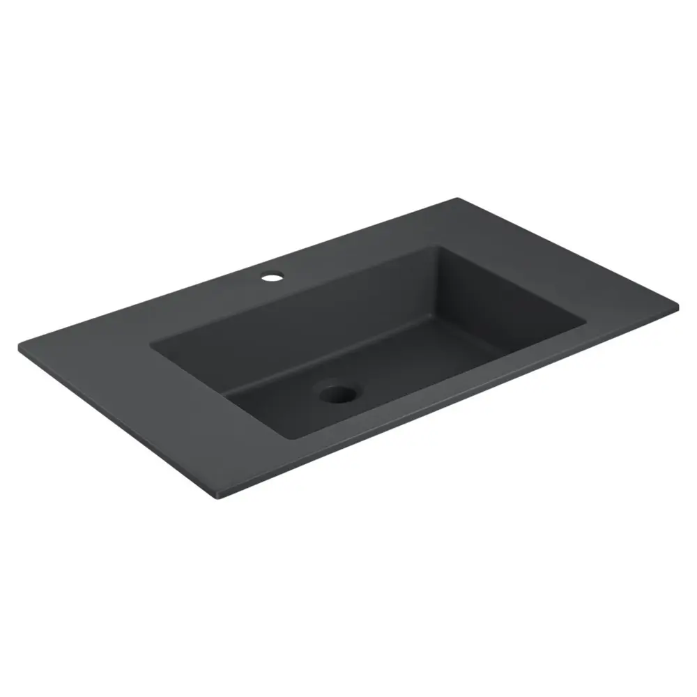 Фото 4 Тумба с раковиной Vincea Luka 800 T.Oak Black VMC-2L800TO,VCB-13800B Фото 4 Тумба с раковиной Vincea Luka 800 T.Oak Black VMC-2L800TO,VCB-13800B