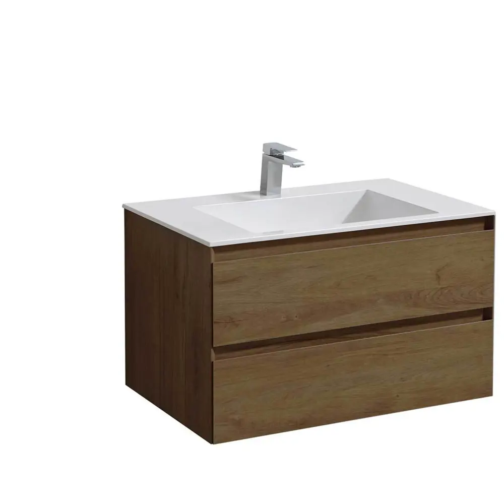 Фото Тумба с раковиной Vincea Luka 800 T.Oak White VMC-2L800TO VCB-13800W Фото Тумба с раковиной Vincea Luka 800 T.Oak White VMC-2L800TO VCB-13800W