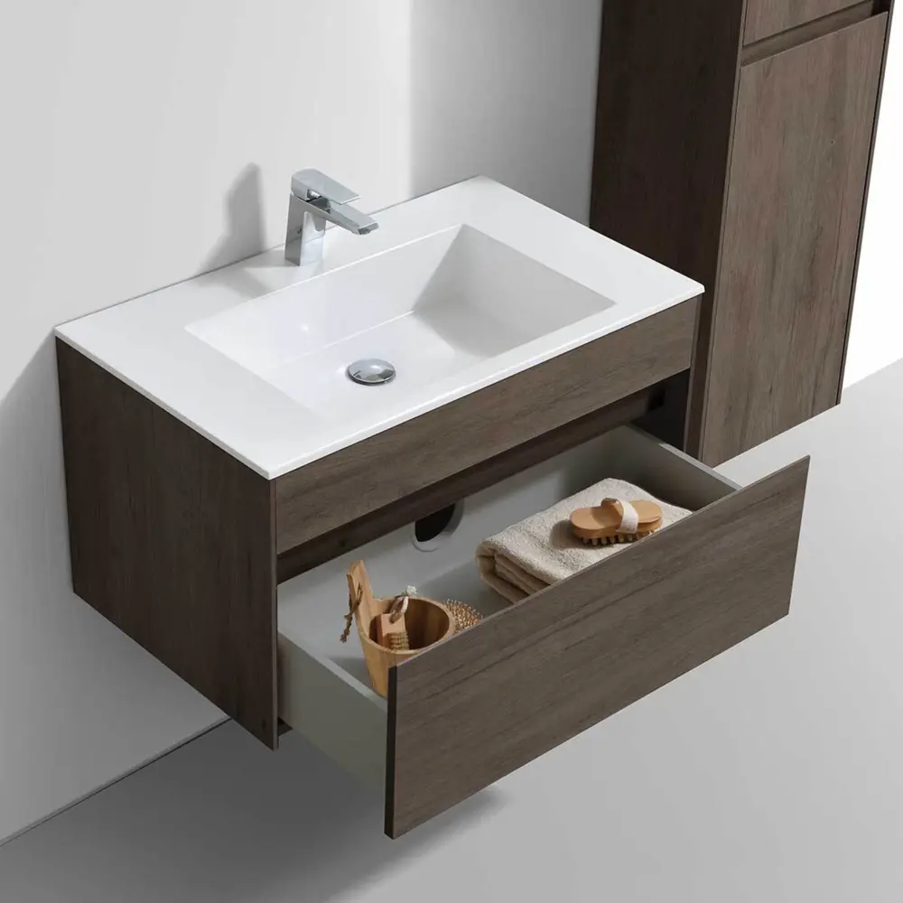 Фото 4 Тумба с раковиной Vincea Chiara 800 R.Oak White VMC-2C800RO VCB-13800W Фото 4 Тумба с раковиной Vincea Chiara 800 R.Oak White VMC-2C800RO VCB-13800W