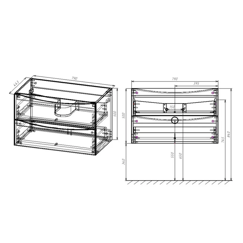 Фото 5 Тумба с раковиной Vincea Mia 800 V.Oak Black VMC-2MA800VO VCB-3M800B Фото 5 Тумба с раковиной Vincea Mia 800 V.Oak Black VMC-2MA800VO VCB-3M800B