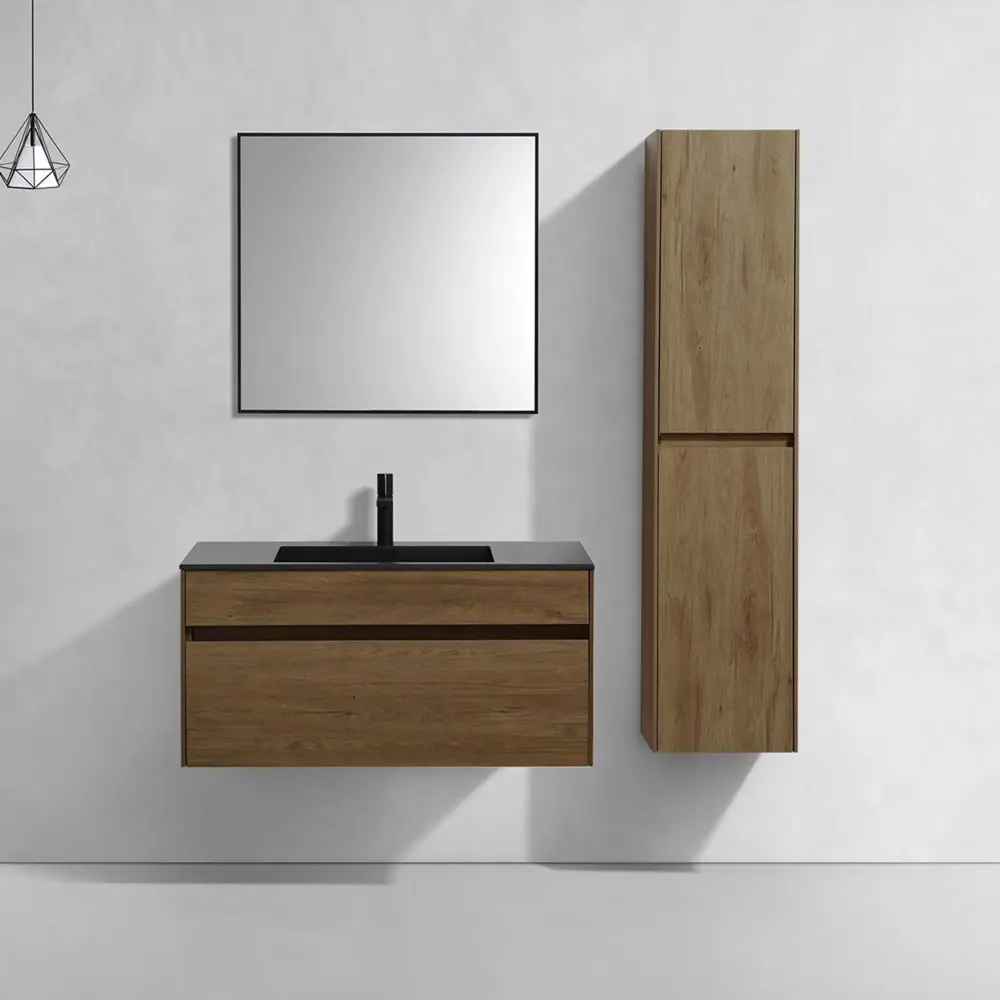 Фото 2 Тумба с раковиной Vincea Chiara 100 T.Oak Black VMC-2C100TO VCB-13100B Фото 2 Тумба с раковиной Vincea Chiara 100 T.Oak Black VMC-2C100TO VCB-13100B