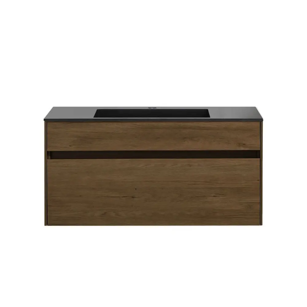 Фото Тумба с раковиной Vincea Chiara 100 T.Oak Black VMC-2C100TO VCB-13100B Фото Тумба с раковиной Vincea Chiara 100 T.Oak Black VMC-2C100TO VCB-13100B