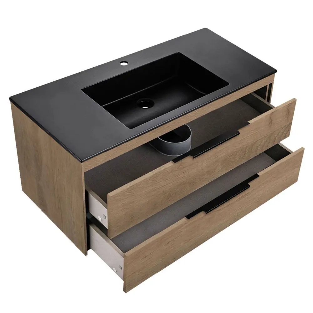Фото 3 Тумба с раковиной Vincea Chiara 2D 100 N.Oak Black VMC-2C2100NO VCB-13100B 100 Фото 3 Тумба с раковиной Vincea Chiara 2D 100 N.Oak Black VMC-2C2100NO VCB-13100B 100