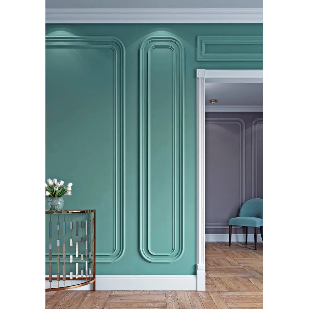 Фото 4 Угол декоративный для молдинга полистирол Bello Deco М10У3 белый 150x150 мм