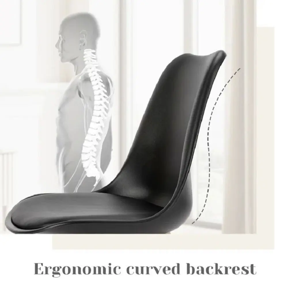 Фото 7 Стул Hesby Essence fusion 47x81x55 см искусственная кожа цвет черный Фото 7 Стул Hesby Essence fusion 47x81x55 см искусственная кожа цвет черный