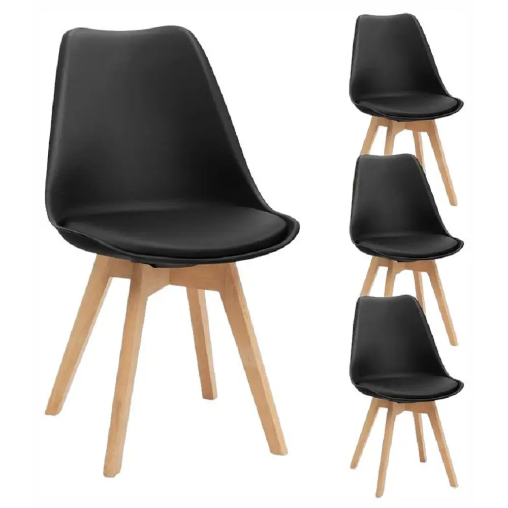 Фото 5 Стул Hesby Essence fusion 47x81x55 см искусственная кожа цвет черный Фото 5 Стул Hesby Essence fusion 47x81x55 см искусственная кожа цвет черный