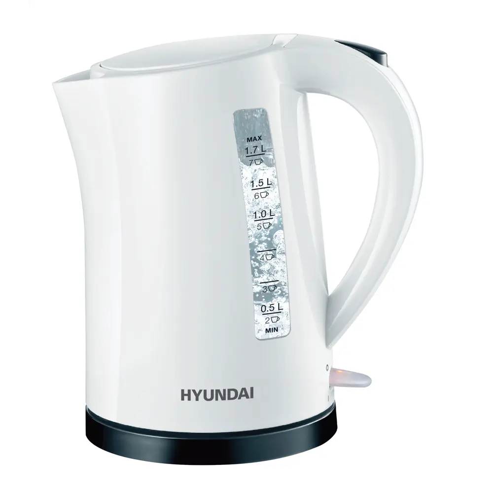 Фото 2 Электрический чайник 1.7 л Hyundai HYK-P1409 пластик цвет белый