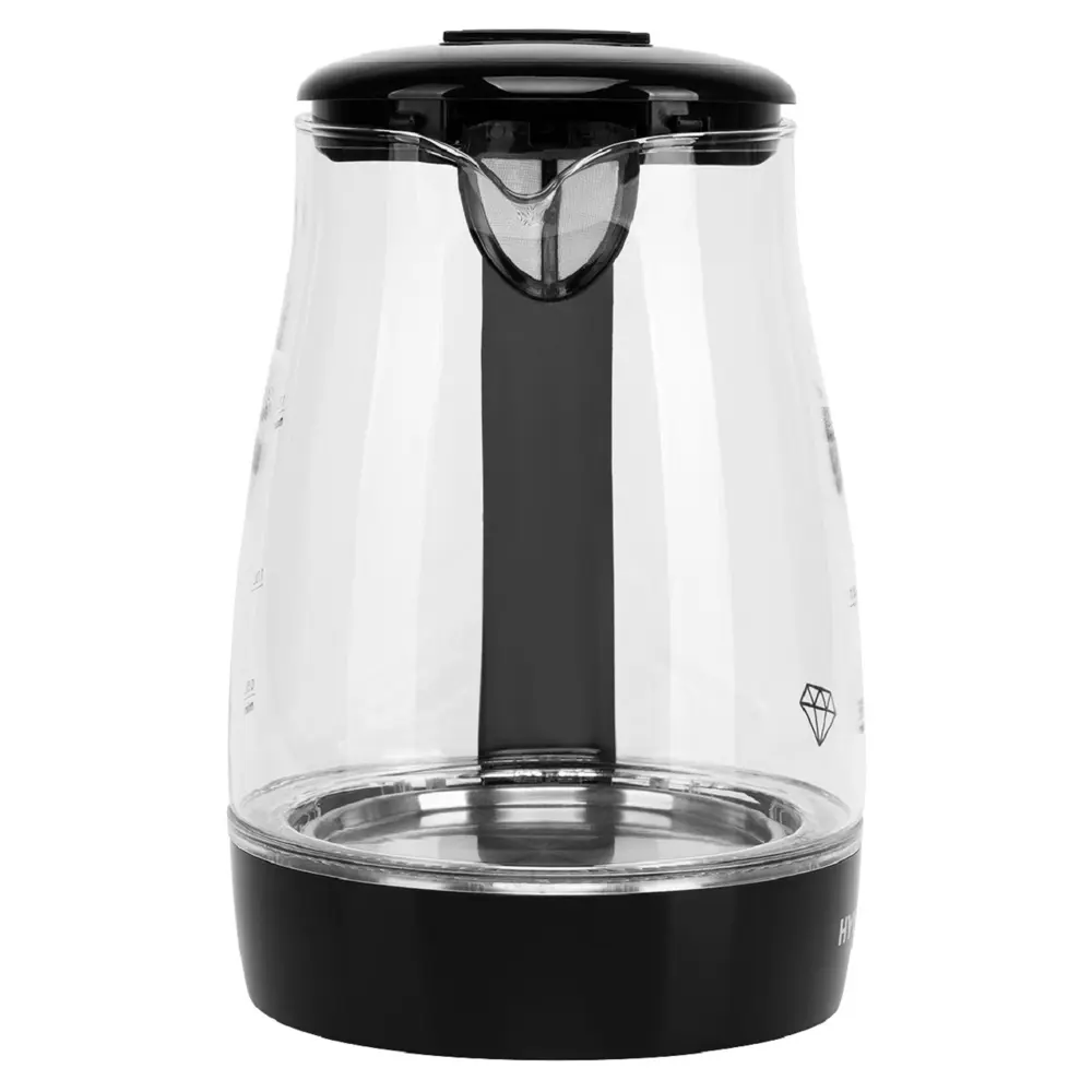 Фото 5 Электрический чайник 1.7 л Hyundai HYK-G2011 стекло цвет черный Фото 5 Электрический чайник 1.7 л Hyundai HYK-G2011 стекло цвет черный