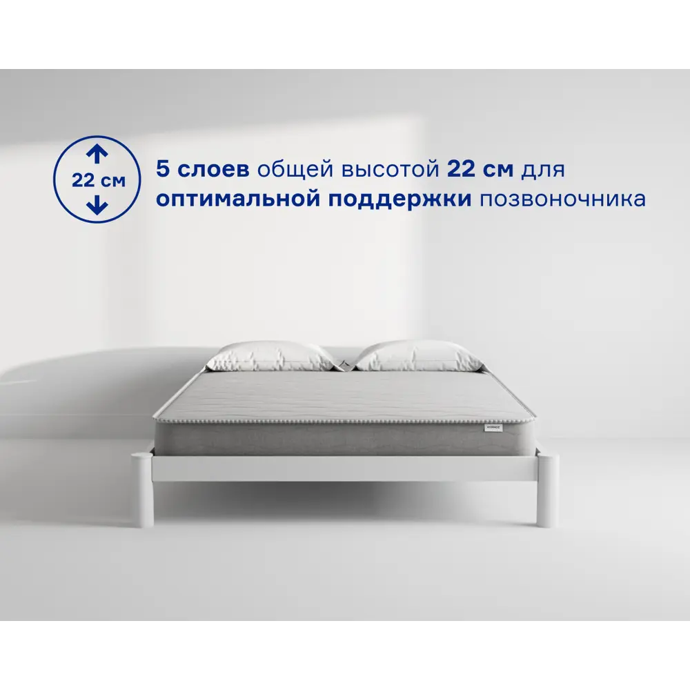 Фото 4 Матрас Hypnoz Spring Evo 140x200 см, независимый пружинный блок, полутораспальный, жесткий Фото 4 Матрас Hypnoz Spring Evo 140x200 см, независимый пружинный блок, полутораспальный, жесткий