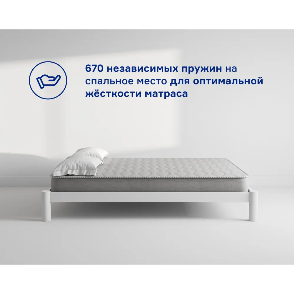 Фото 6 Матрас Hypnoz Spring Evo 120x200 см независимый пружинный блок, полутораспальный, жесткий Фото 6 Матрас Hypnoz Spring Evo 120x200 см независимый пружинный блок, полутораспальный, жесткий