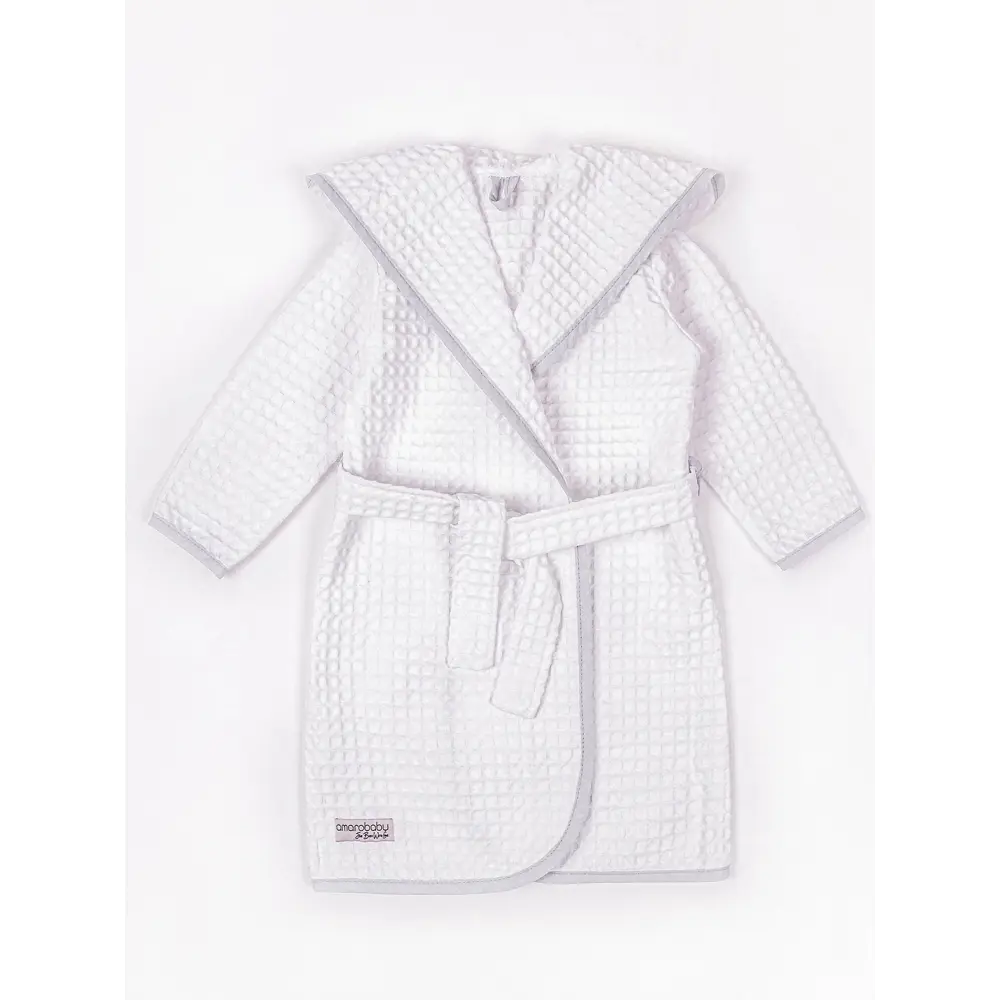Фото 6 Банный халат Amarobaby AB-OD22-WAF2502/00-98 размер 3/4 года цвет белый Фото 6 Банный халат Amarobaby AB-OD22-WAF2502/00-98 размер 3/4 года цвет белый