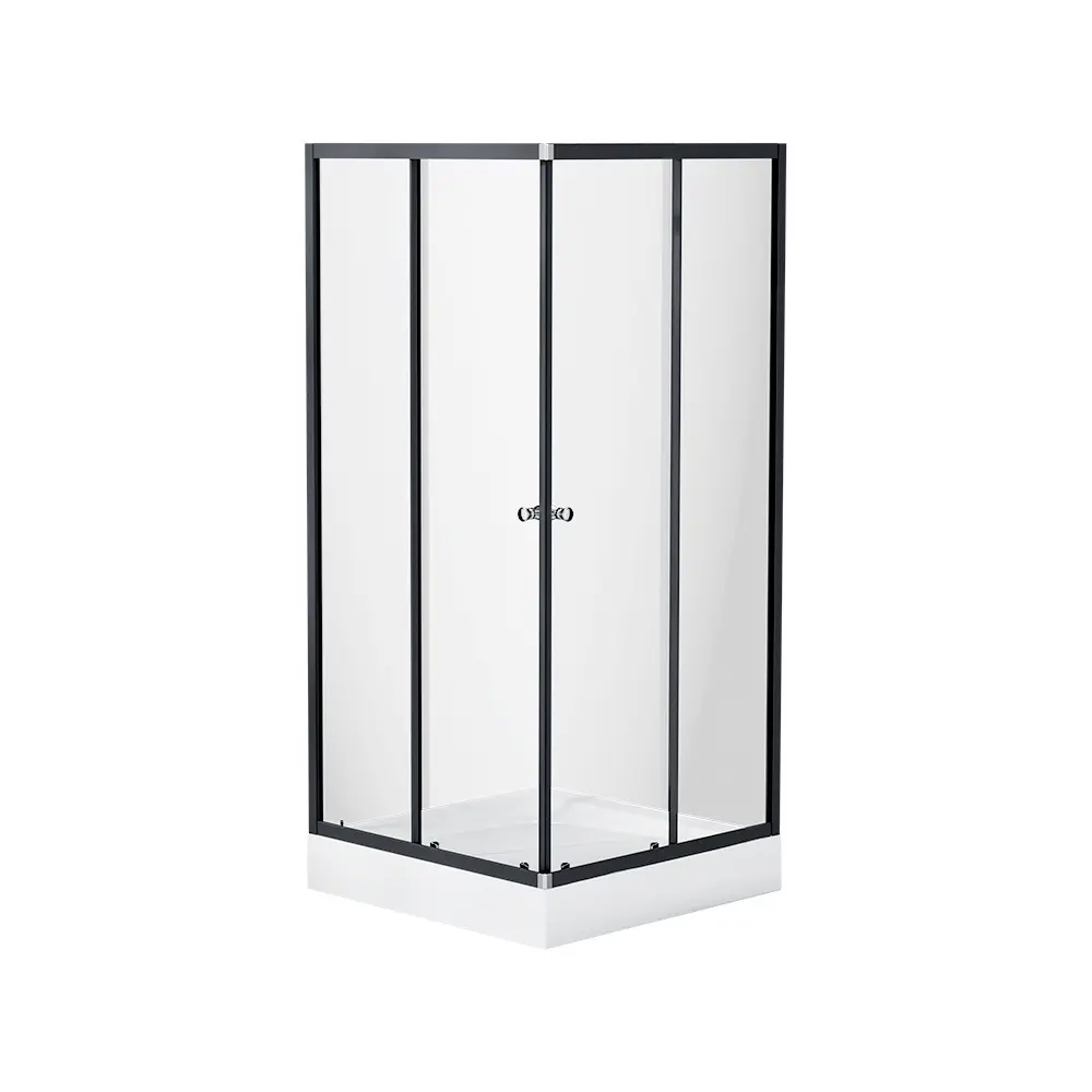 Фото Душевой уголок Damixa Venus DX09VE-403-090GT угол 90x89.6см черный профиль эффект стекла без покрытия Фото Душевой уголок Damixa Venus DX09VE-403-090GT угол 90x89.6см черный профиль эффект стекла без покрытия