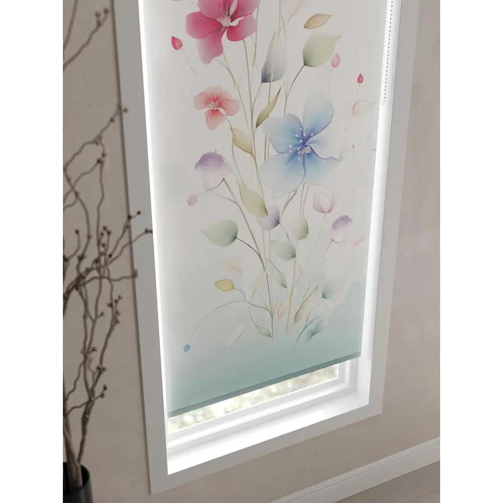 Фото 3 Рулонная штора At home Фликрионт 62x170 см цвет белый/синий/розовый/бирюзовый Фото 3 Рулонная штора At home Фликрионт 62x170 см цвет белый/синий/розовый/бирюзовый