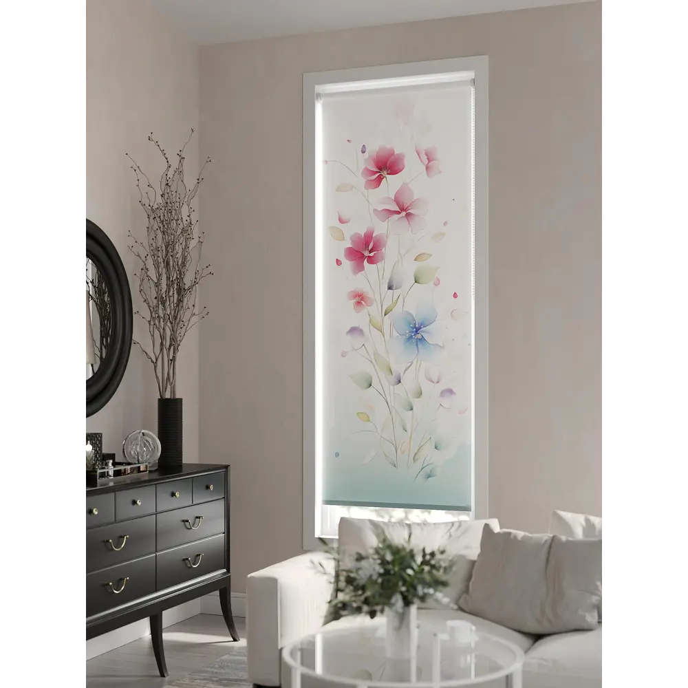 Фото 5 Рулонная штора At home Фликрионт 62x170 см цвет белый/синий/розовый/бирюзовый Фото 5 Рулонная штора At home Фликрионт 62x170 см цвет белый/синий/розовый/бирюзовый