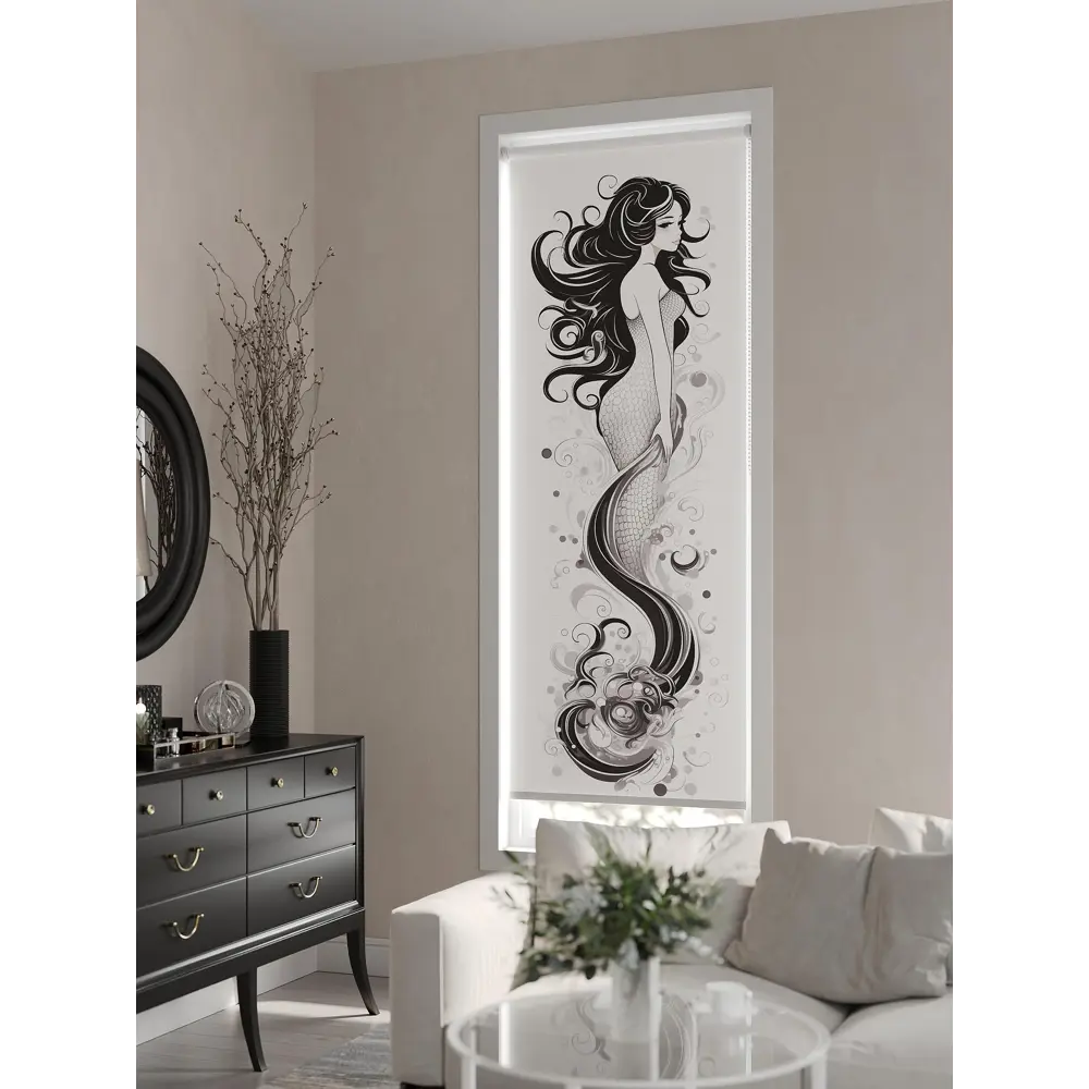 Фото 4 Рулонная штора At home Фирилтис 62x170 см цвет белый/серый Фото 4 Рулонная штора At home Фирилтис 62x170 см цвет белый/серый