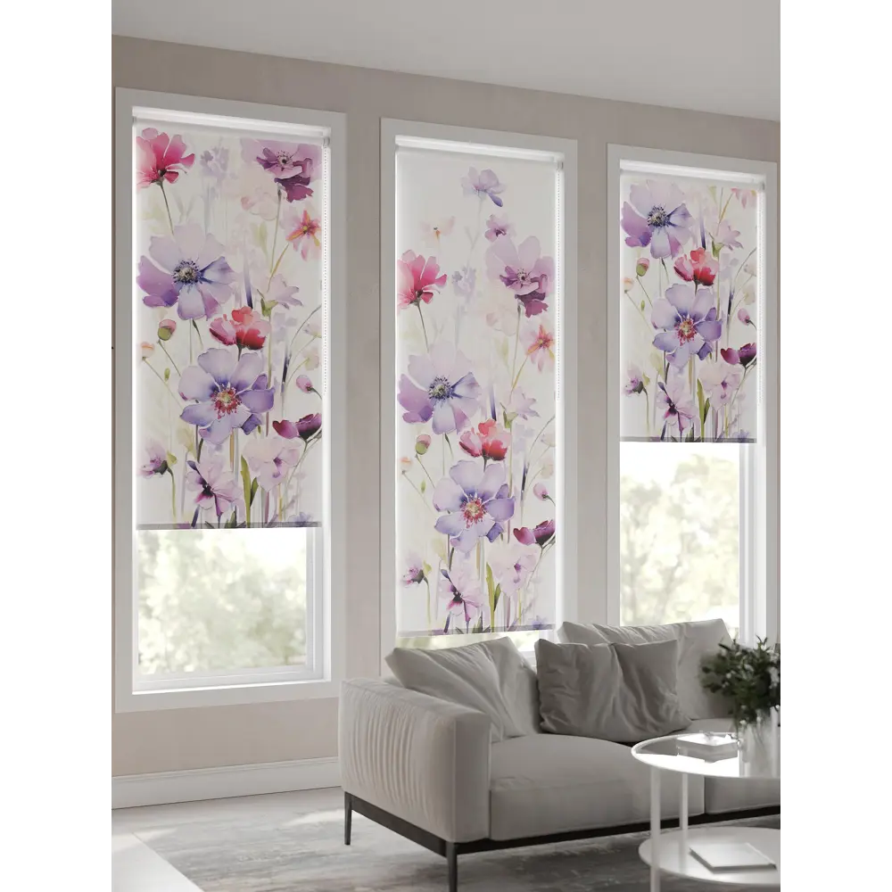Фото 6 Рулонная штора At home Римилир 62x170 см цвет белый/красный/розовый/фиолетовый Фото 6 Рулонная штора At home Римилир 62x170 см цвет белый/красный/розовый/фиолетовый