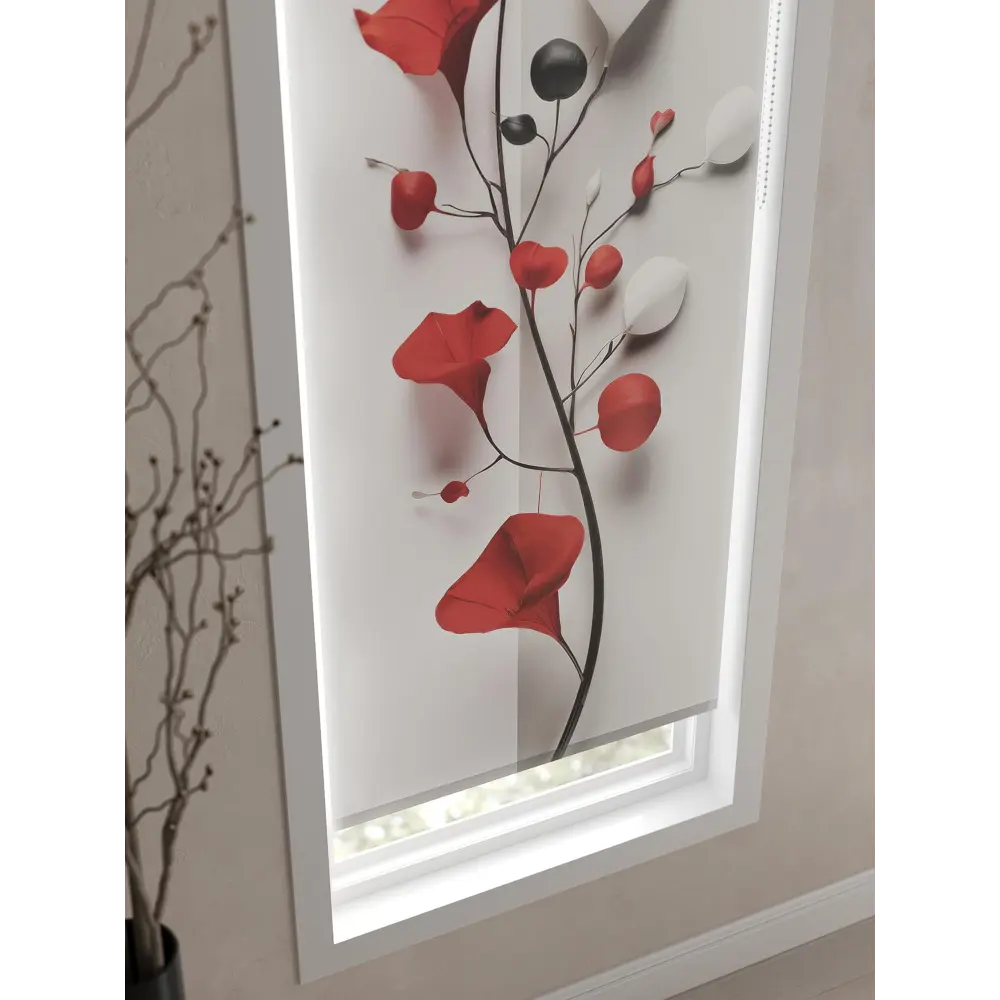 Фото 3 Рулонная штора At home Флинтар 62x170 см цвет бежевый/белый/красный Фото 3 Рулонная штора At home Флинтар 62x170 см цвет бежевый/белый/красный