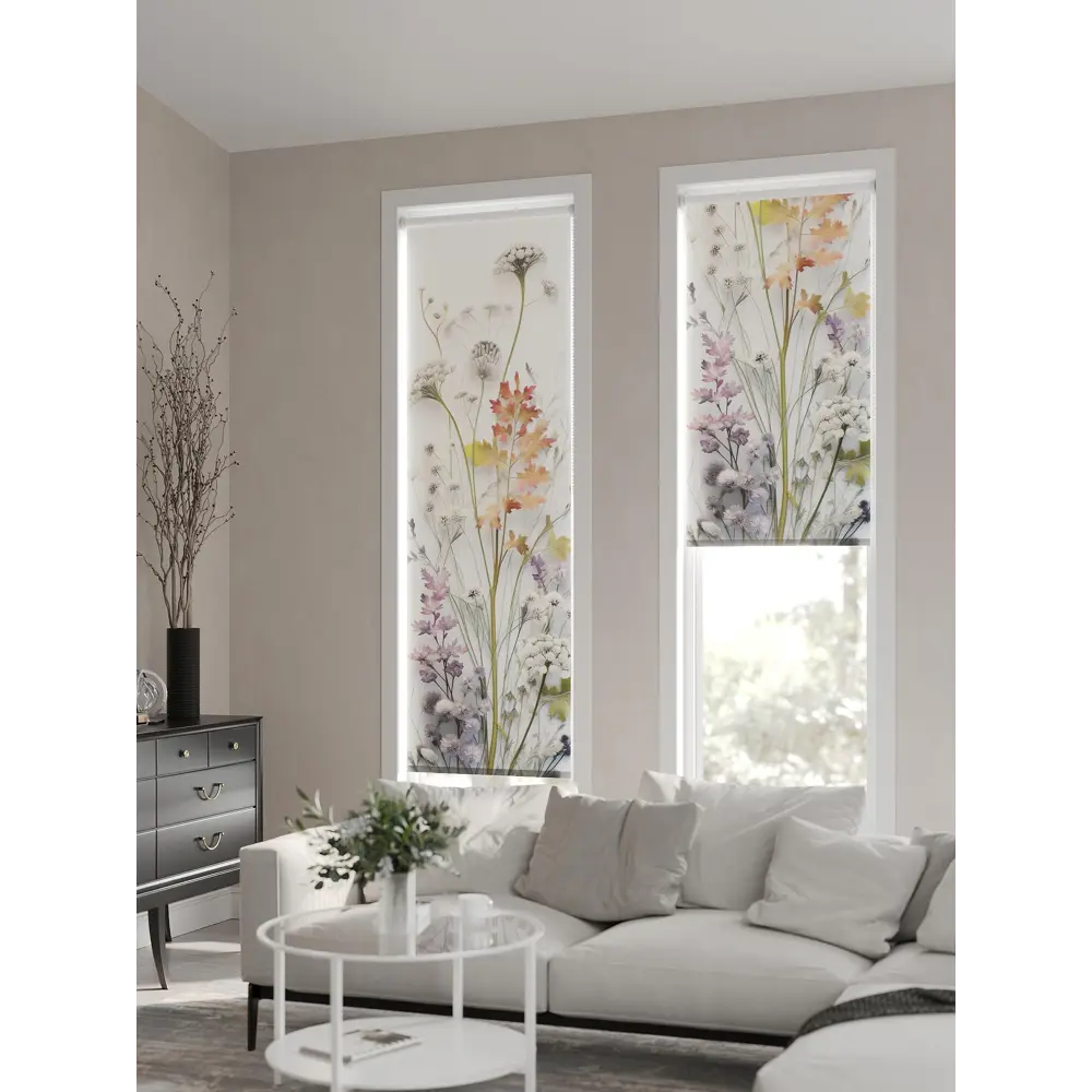Фото 3 Рулонная штора At home Гломия 52x170 см цвет бежевый/белый/желтый/фиолетовый Фото 3 Рулонная штора At home Гломия 52x170 см цвет бежевый/белый/желтый/фиолетовый
