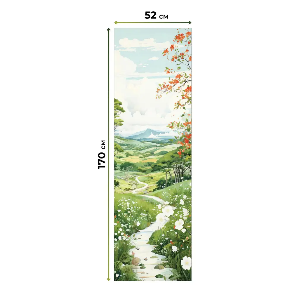 Фото 6 Рулонная штора At home Гледис 52x170 см цвет белый/зеленый/оранжевый Фото 6 Рулонная штора At home Гледис 52x170 см цвет белый/зеленый/оранжевый
