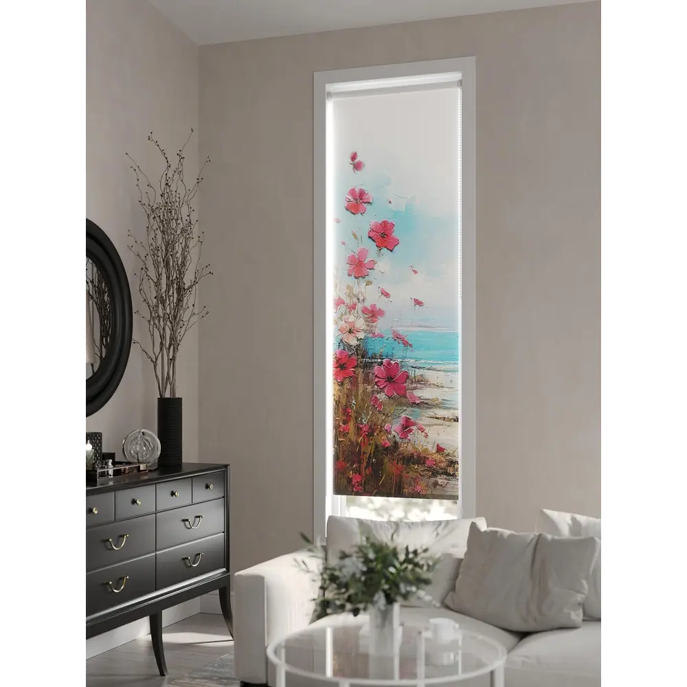 Фото Рулонная штора At home Фартинт 52x170 см цвет бежевый/белый/красный/коричневый/зеленый Фото Рулонная штора At home Фартинт 52x170 см цвет бежевый/белый/красный/коричневый/зеленый