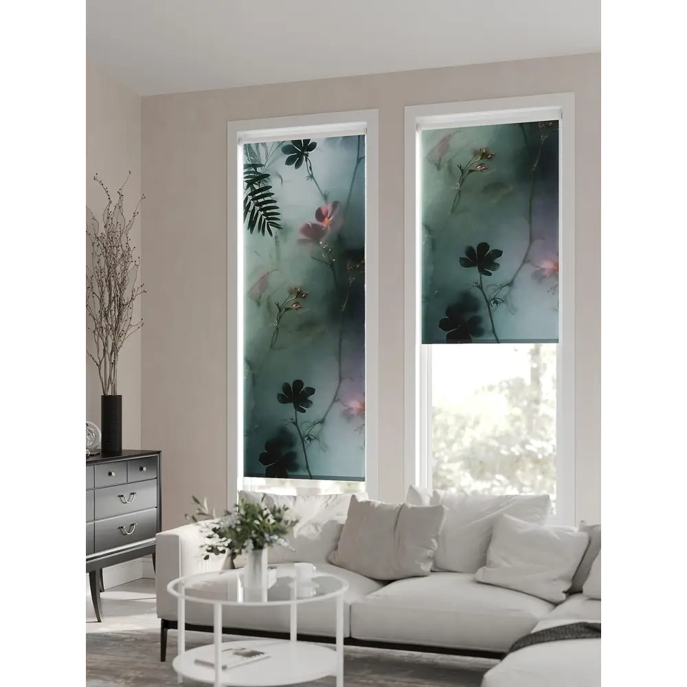 Фото 3 Рулонная штора At home Бетта 62x170 см цвет серый/фиолетовый/бирюзовый Фото 3 Рулонная штора At home Бетта 62x170 см цвет серый/фиолетовый/бирюзовый