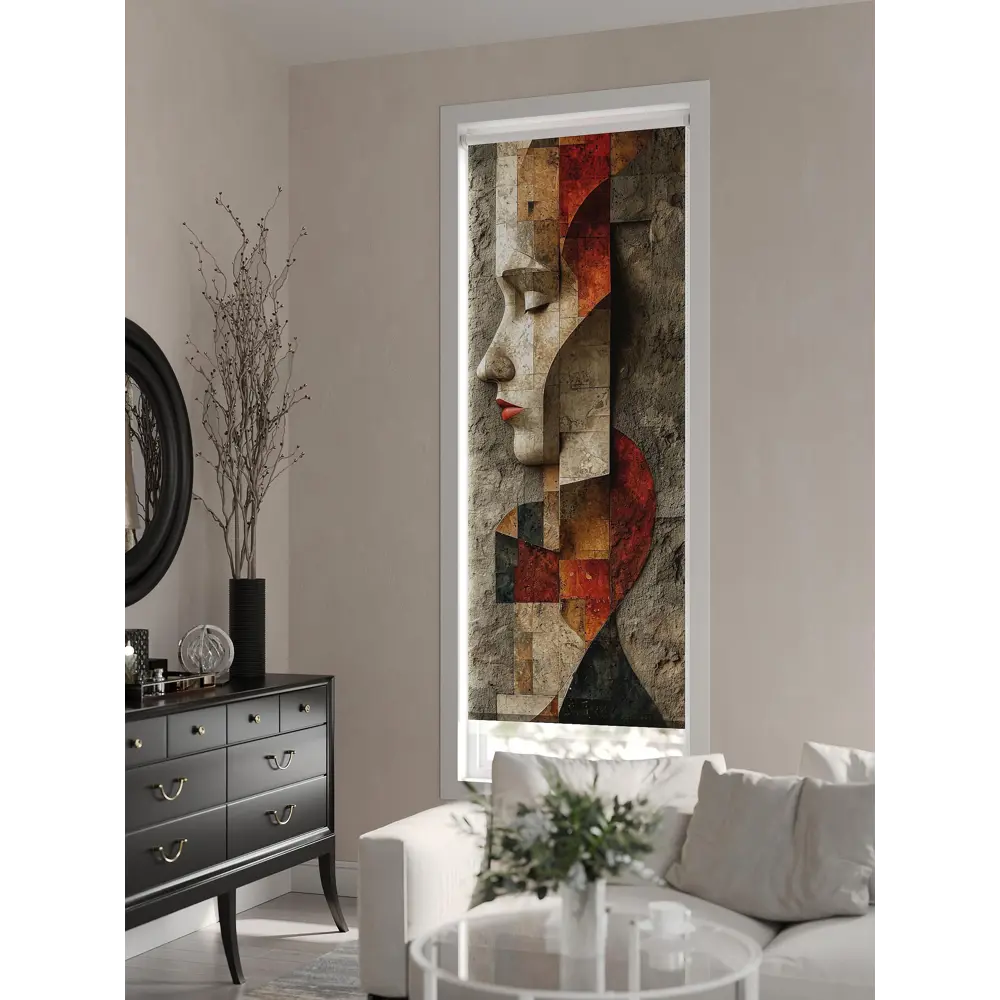 Фото 2 Рулонная штора At home Бетта AT772446 62x170 см цвет бежевый/красный/коричневый/серый Фото 2 Рулонная штора At home Бетта AT772446 62x170 см цвет бежевый/красный/коричневый/серый